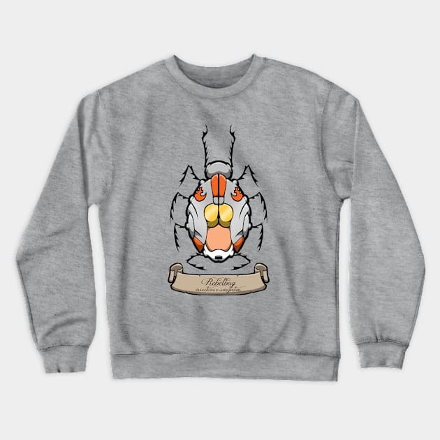 Rebel fighter insect Crewneck Sweatshirt by yayzus